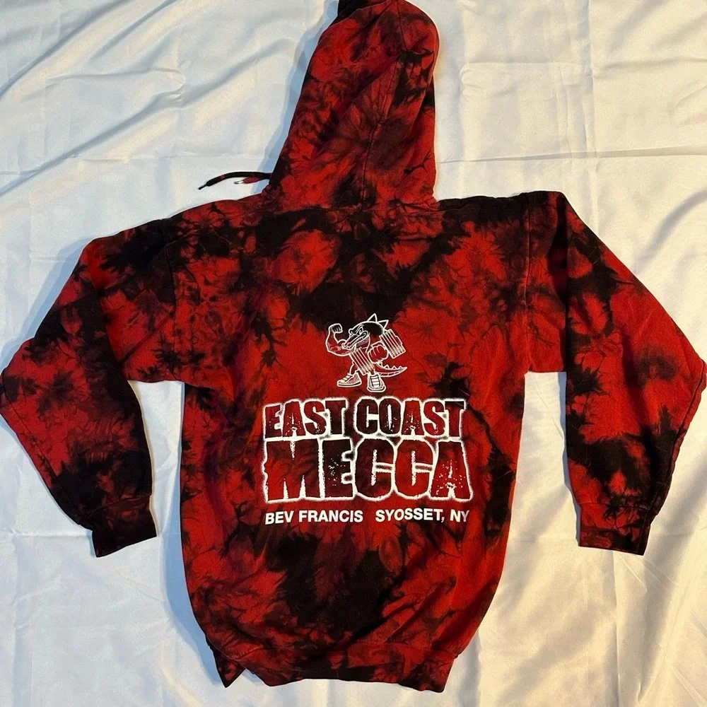 Red and Black Bev’s Powerhouse Gym East Coast Mecca Hoodie